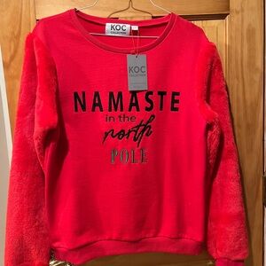 Red Sweater - Namaste in the North Pole